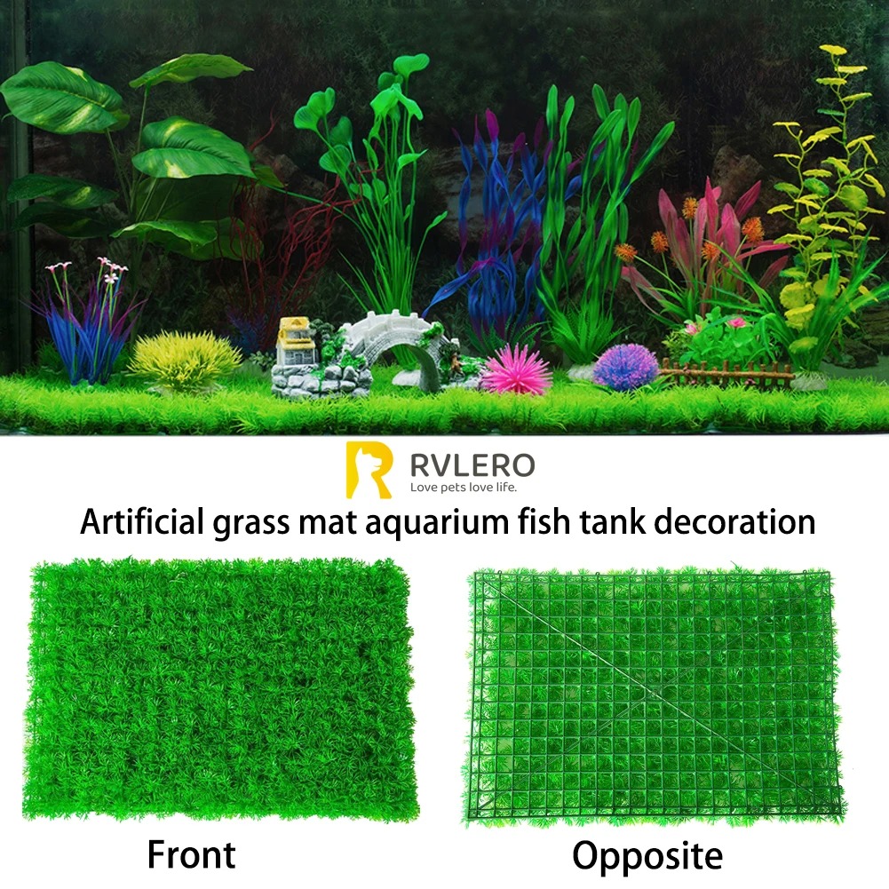 Aquarium Plants Live - Artificial Grass Lawn Aquarium Fish Tank