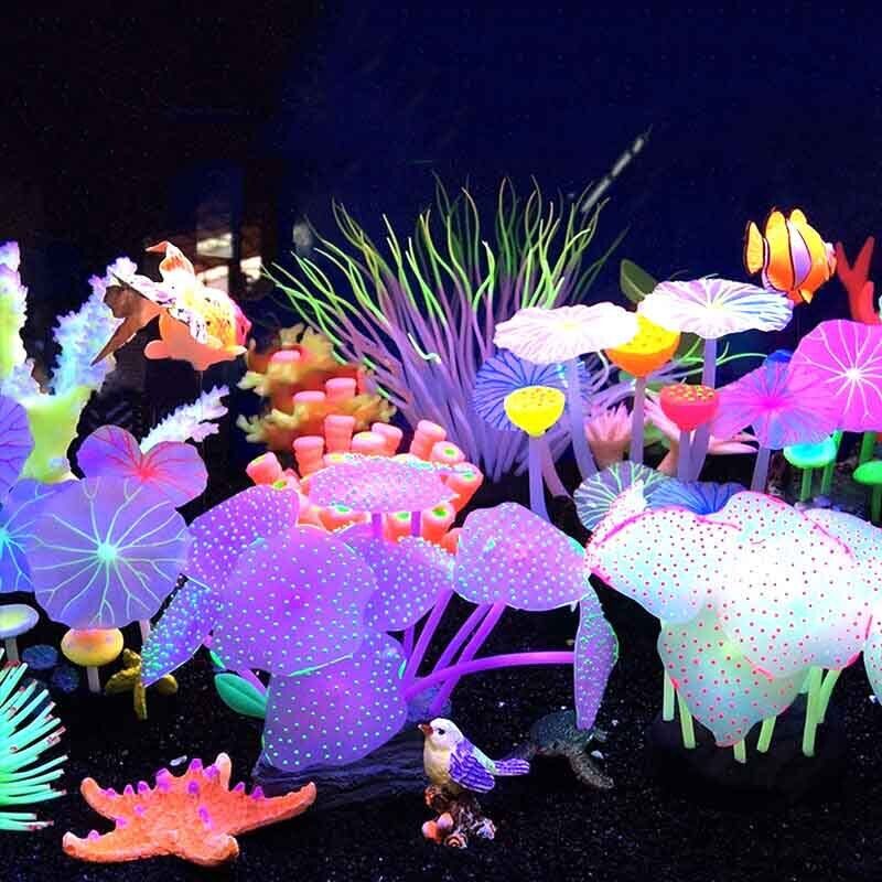Silicone Glowing Landscape Art - Live Plant Aquarium ulasan dan harga