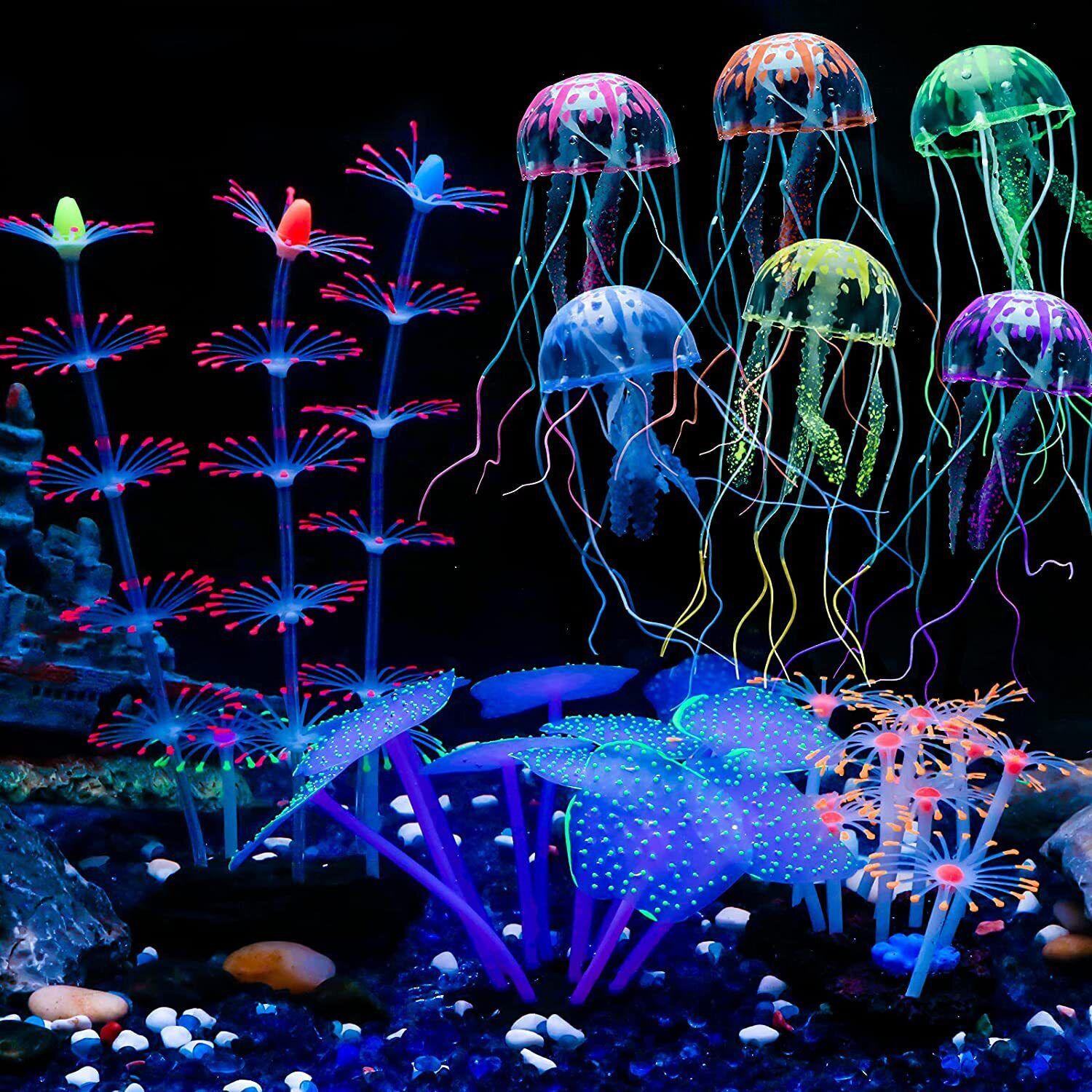 Silicone Glowing Landscape Art - Live Plant Aquarium ulasan dan harga