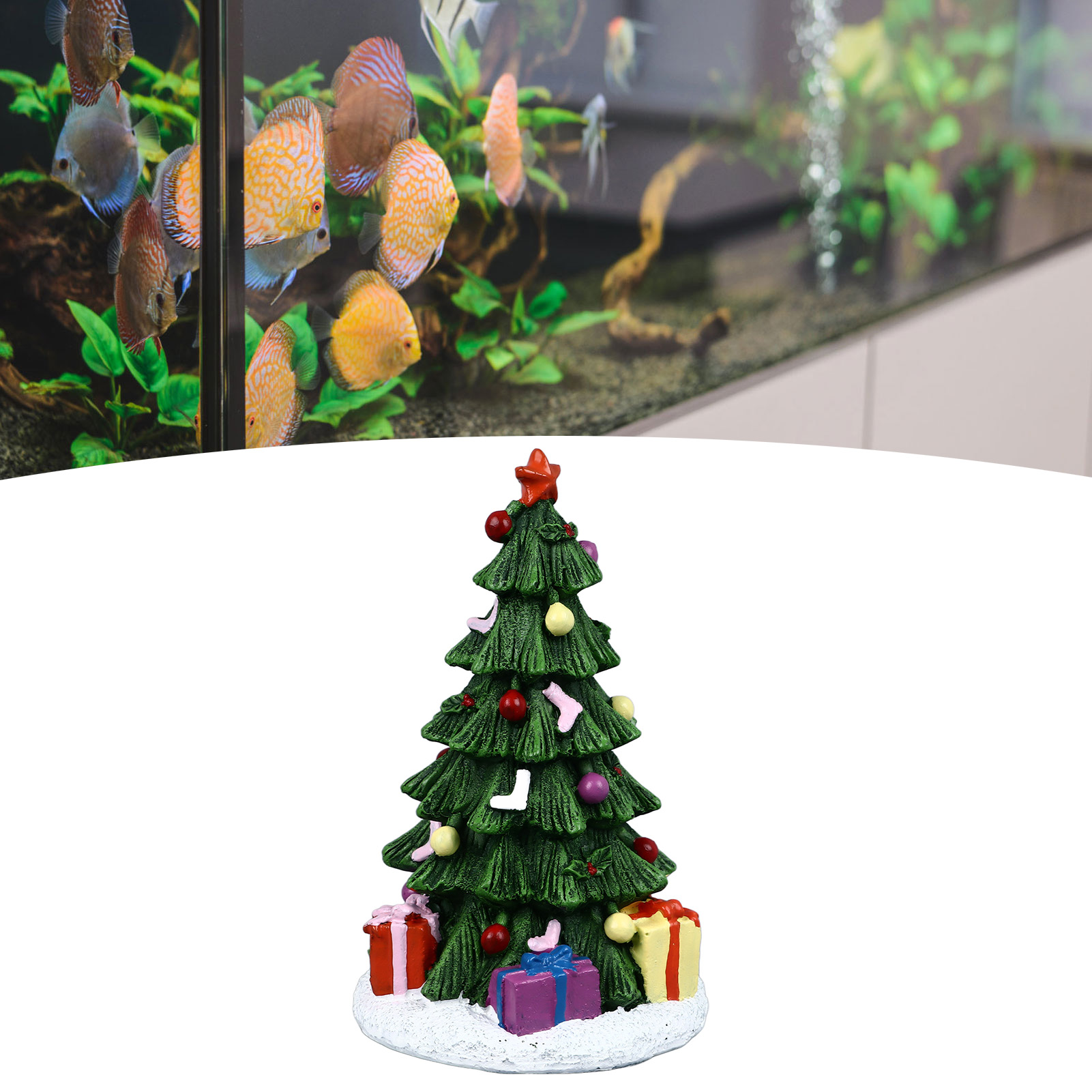 ZK20 Christmas Fish Tank Ornam - Aquarium Plant Substrate ulasan dan harga