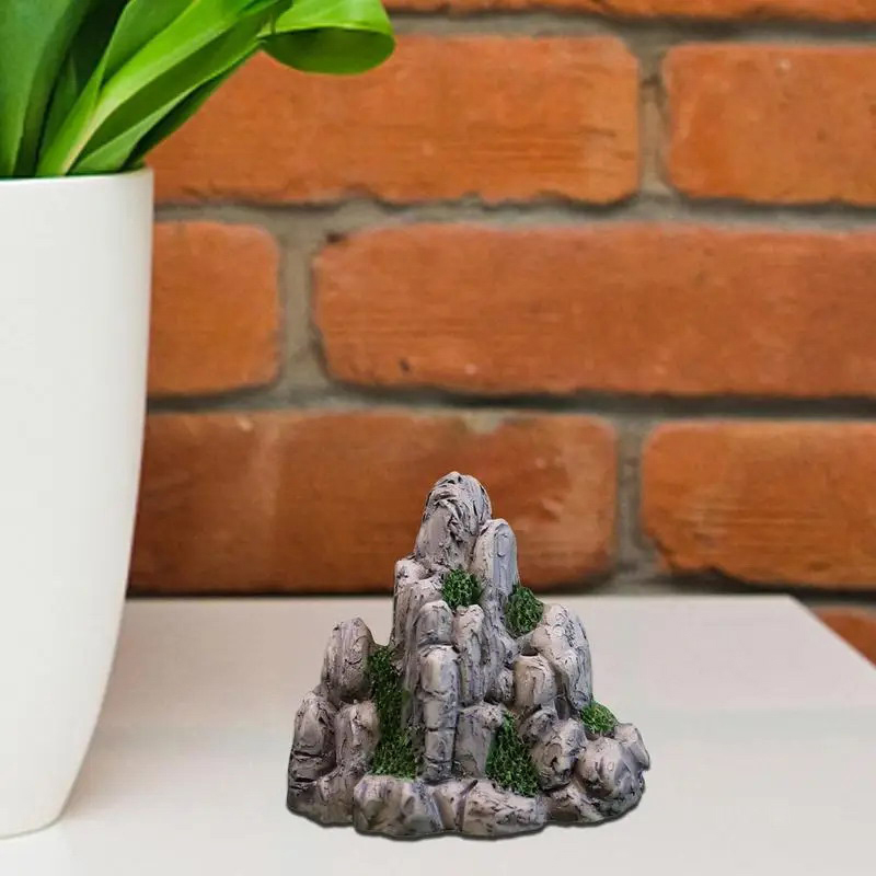 Mini Mountain Miniature Fake S - Aquarium Moss ulasan dan harga