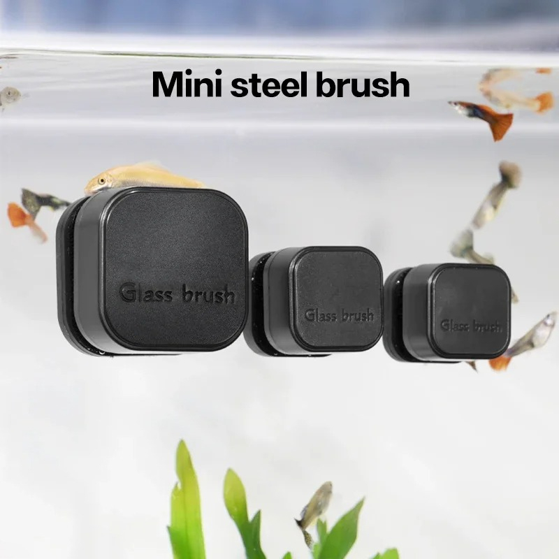 Mini Square Magnetic Brush Aqu - Planted Aquarium Cleaning ulasan dan harga