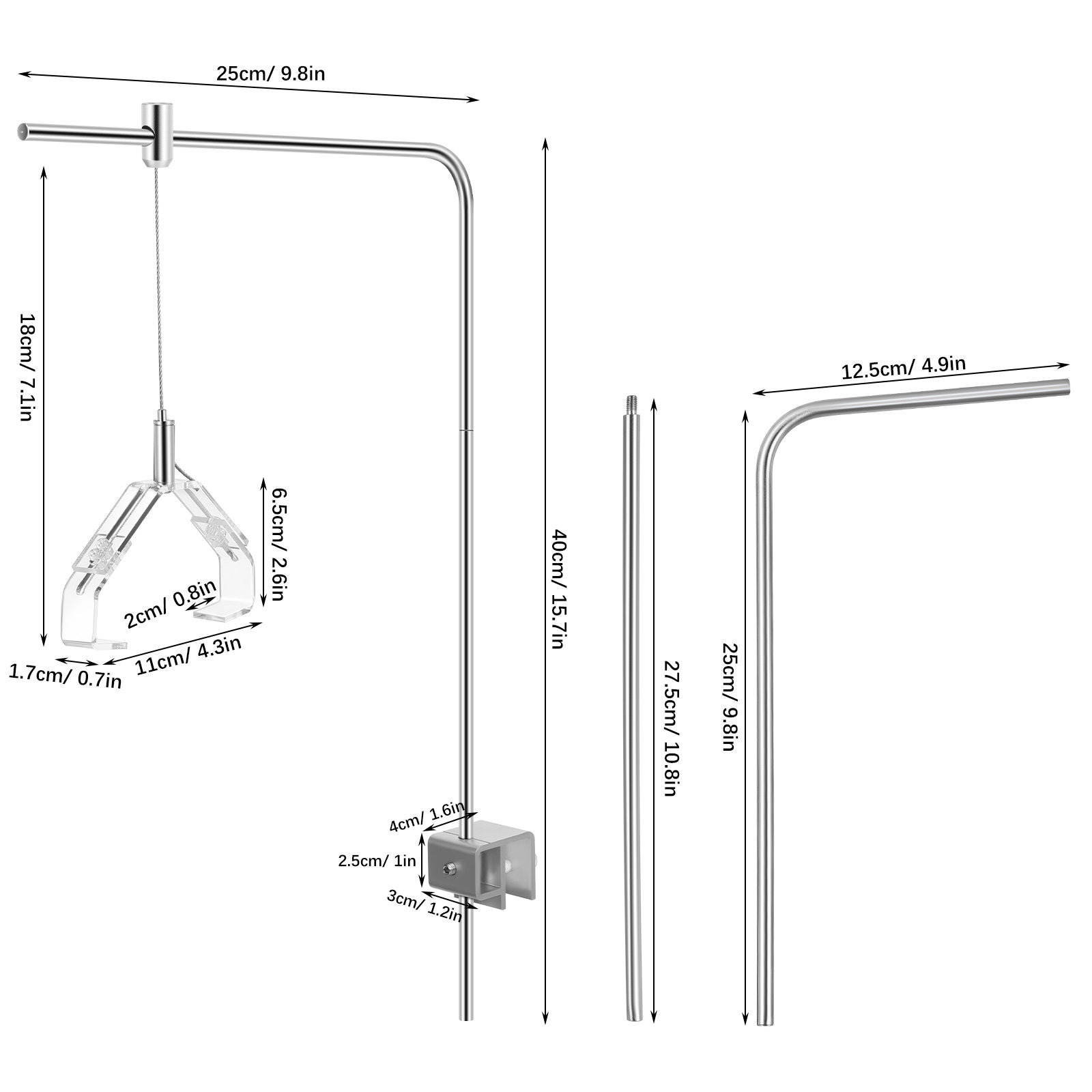 2Pcs Aquarium Lamp Holder Supp - Aquarium Plant Holder ulasan dan harga