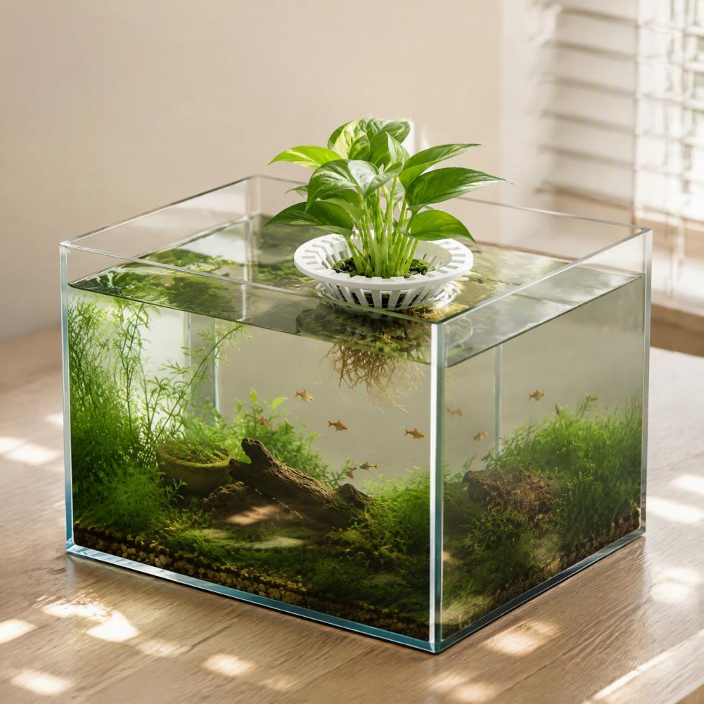 Aquarium Hydroponic Planter 3d - Aquarium Plant Holder ulasan dan harga