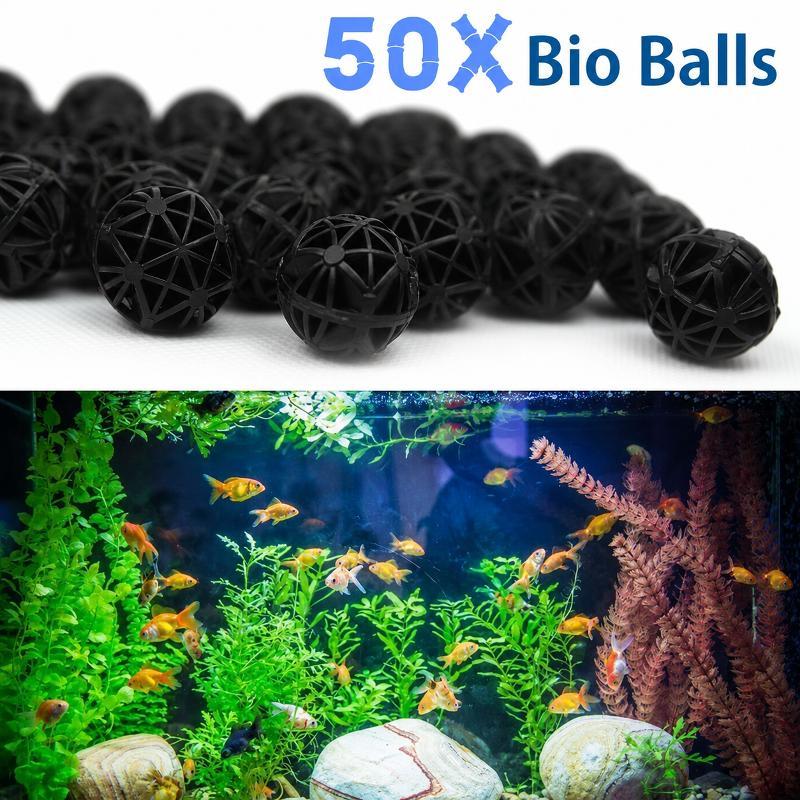50Pcs 16mm Aquarium Bio Filter - Planted Aquarium Cleaning ulasan dan harga