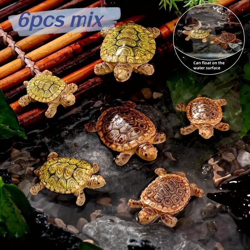 6 Mini Turtle Statues for Aqua - Aquarium Moss ulasan dan harga