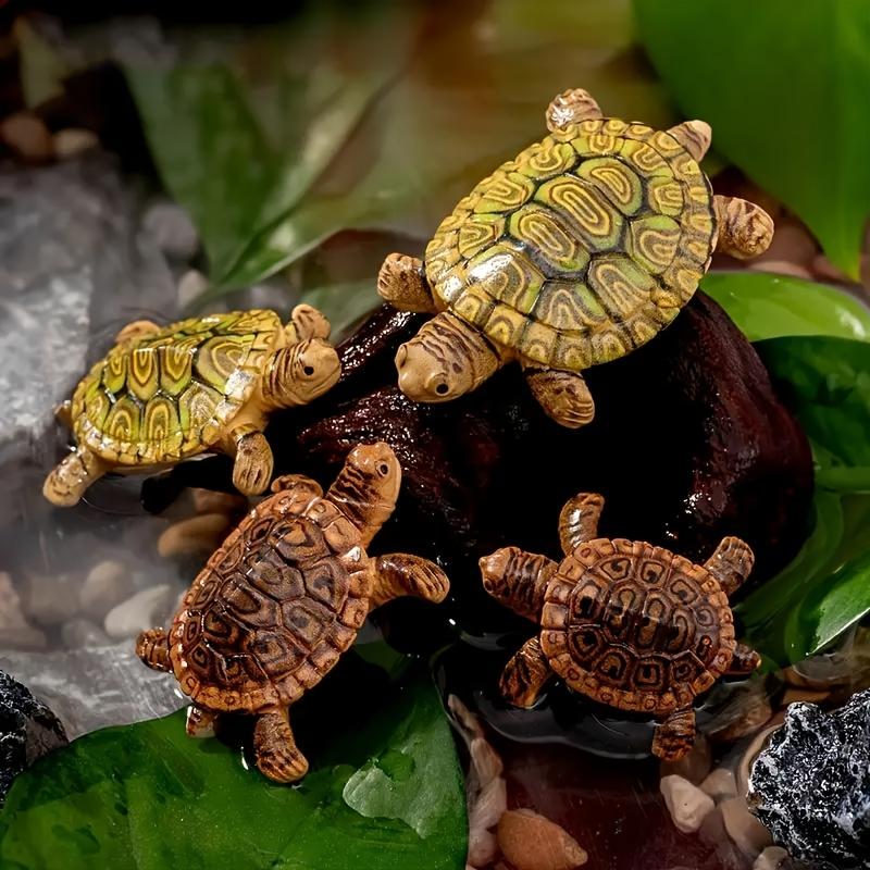 6 Mini Turtle Statues for Aqua - Aquarium Moss ulasan dan harga