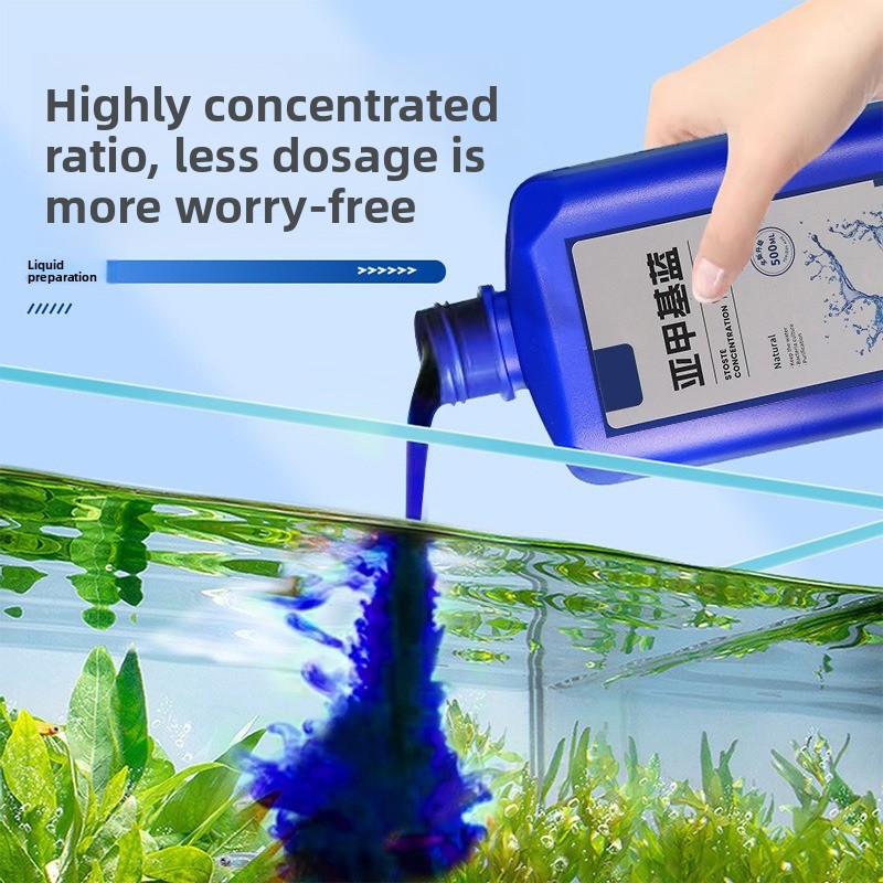 200ml/500ml Methylene Blue Con - Aquarium Liquid Carbon ulasan dan harga