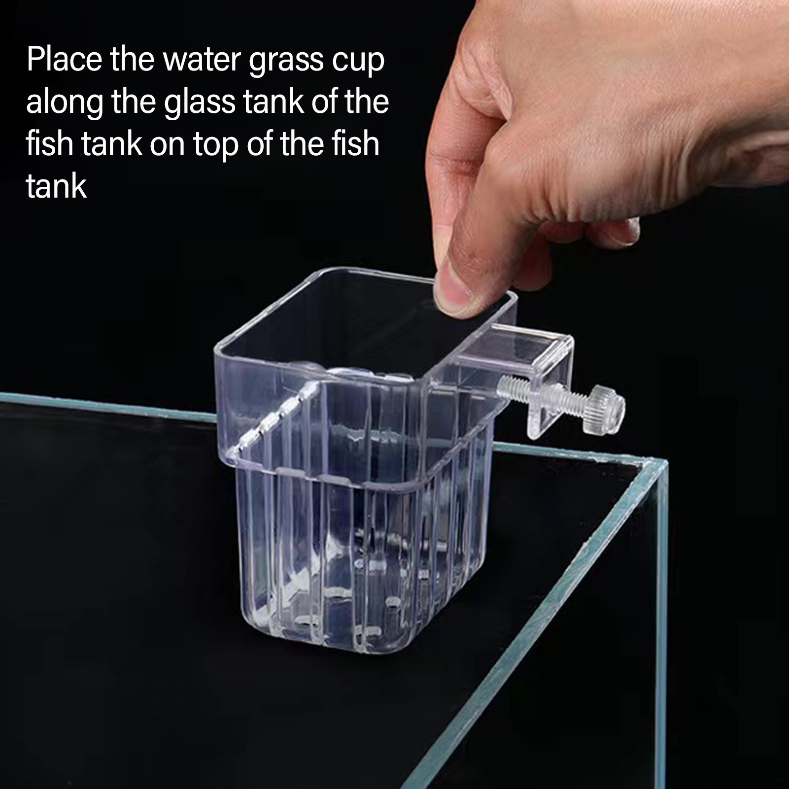 Clear Acrylic Plant Holder Hyd - Aquarium Plant Holder ulasan dan harga