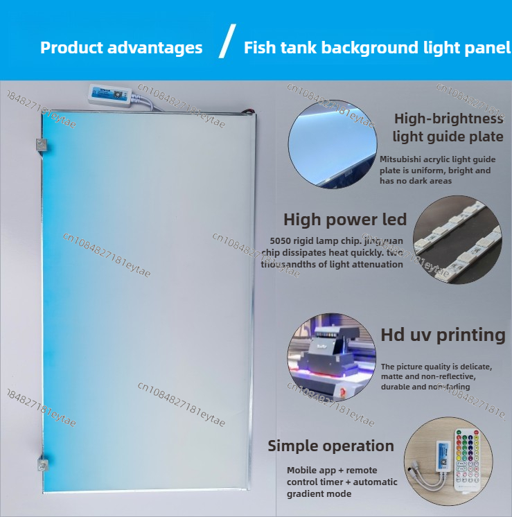 Fish Tank Background Light Boa - Planted Tank ulasan dan harga