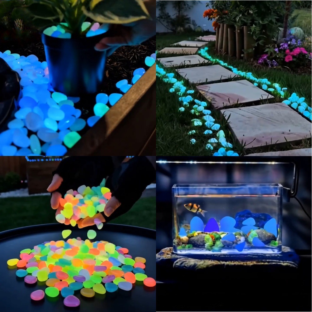 Colorful Glow In The Dark Lumi - Plant Aquarium Pot ulasan dan harga