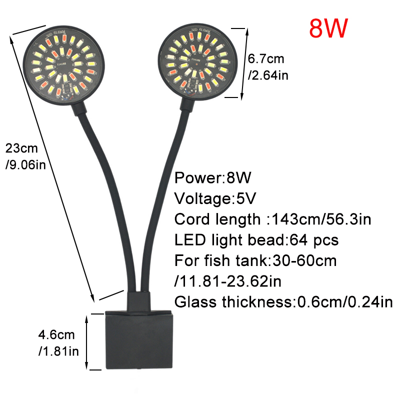 USB Aquarium LED Light Fish Ta - Aquarium Plant Light ulasan dan harga