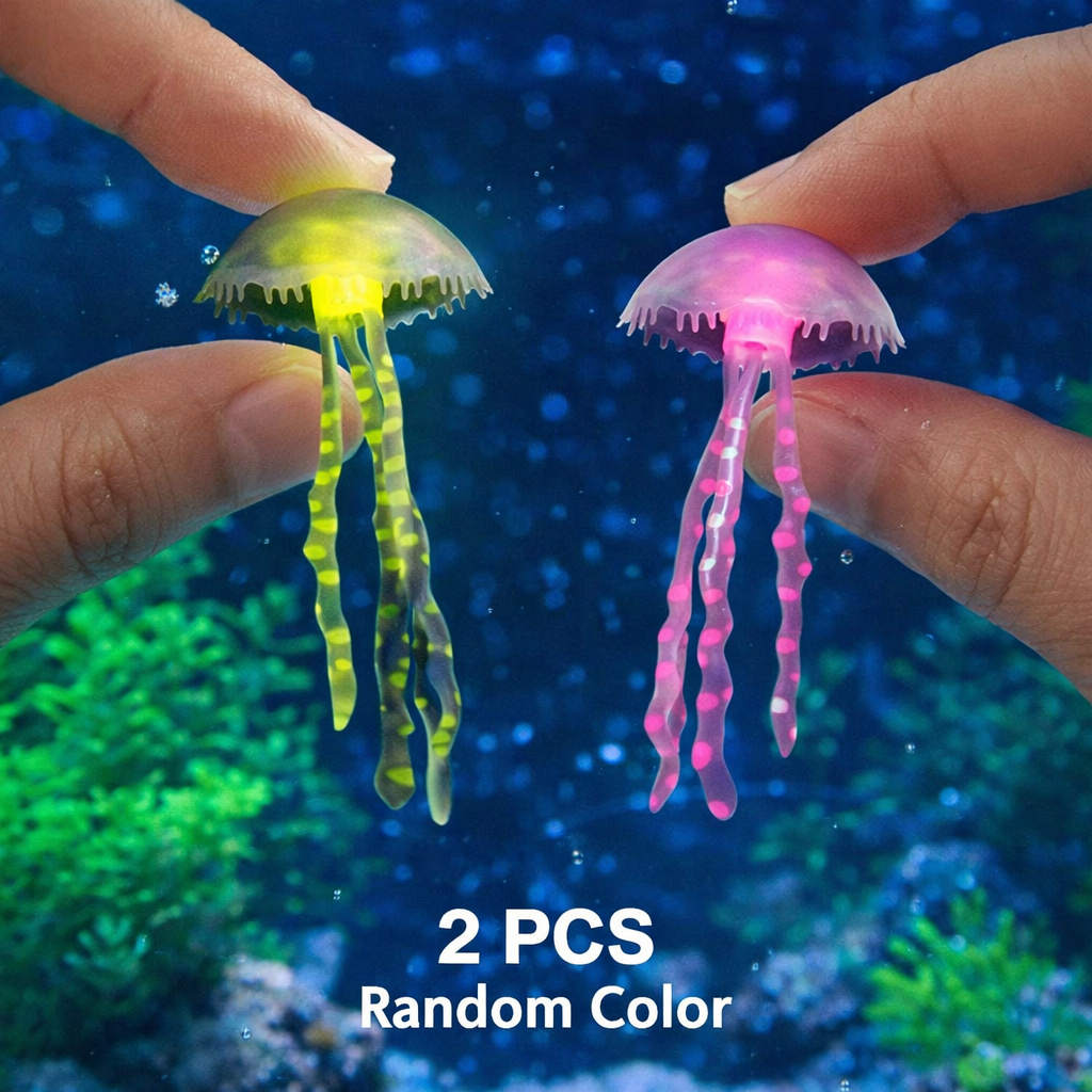 Luminous Simulation Jellyfish  - Aquarium Plants Live ulasan dan harga