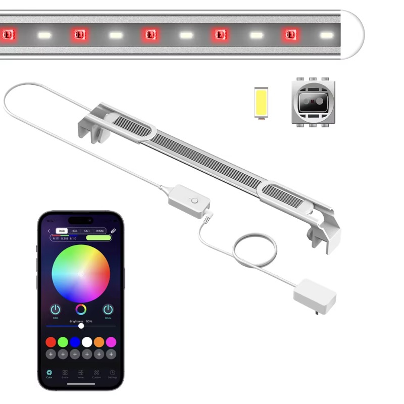 Smart LED Aquarium Alloy Light - Planted Aquarium Algae Control ulasan dan harga