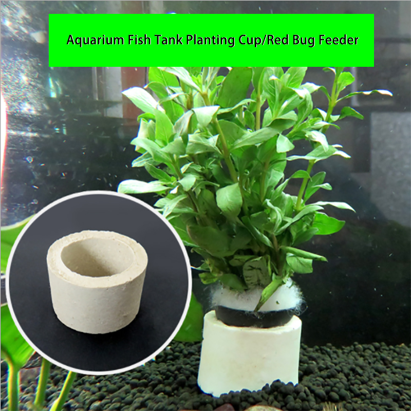 Aquarium Decoration Ceramic Ri - Plant Aquarium Pot ulasan dan harga