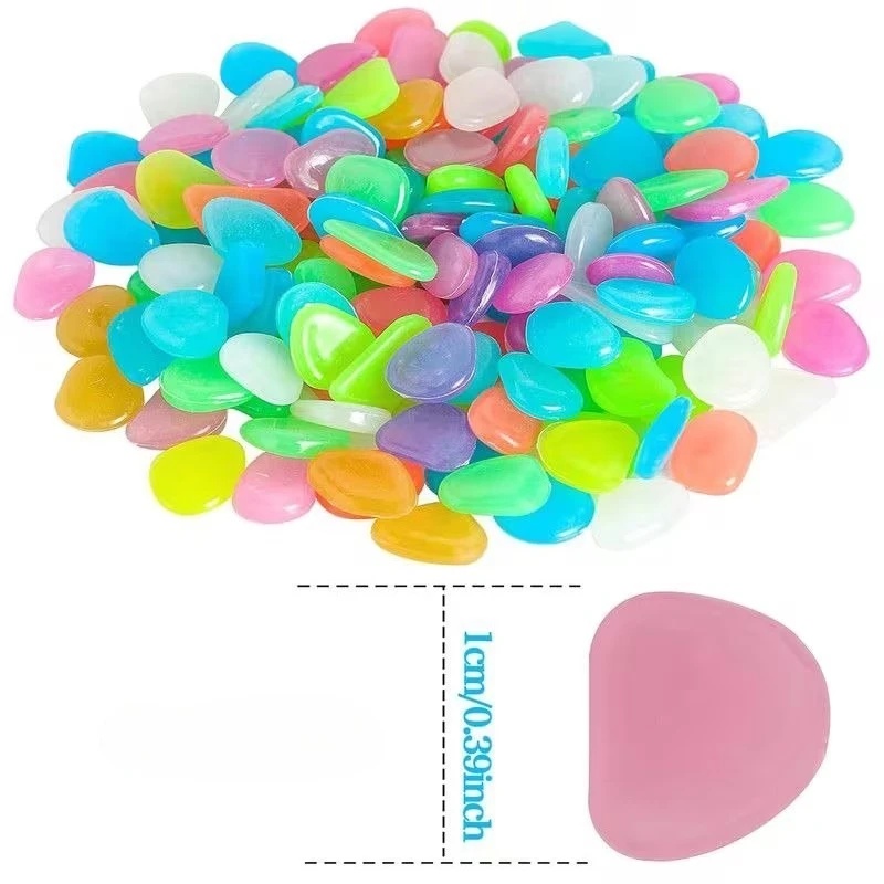 50-200pcs Glow in The Dark Peb - Plant Aquarium Pot ulasan dan harga