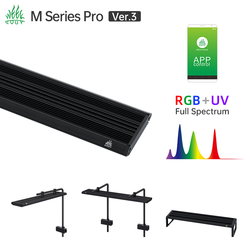 Week Aqua M Series RGB UV LED  - Aquarium Plant Light ulasan dan harga