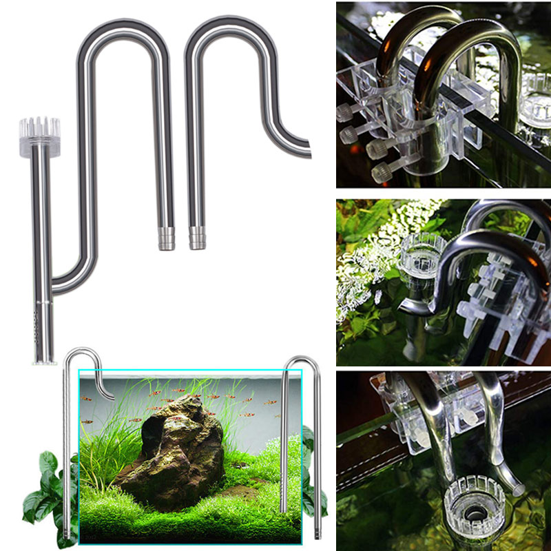 New Fish Tank Lily Pipe Stainl - Aquarium Planted Tank Filter ulasan dan harga