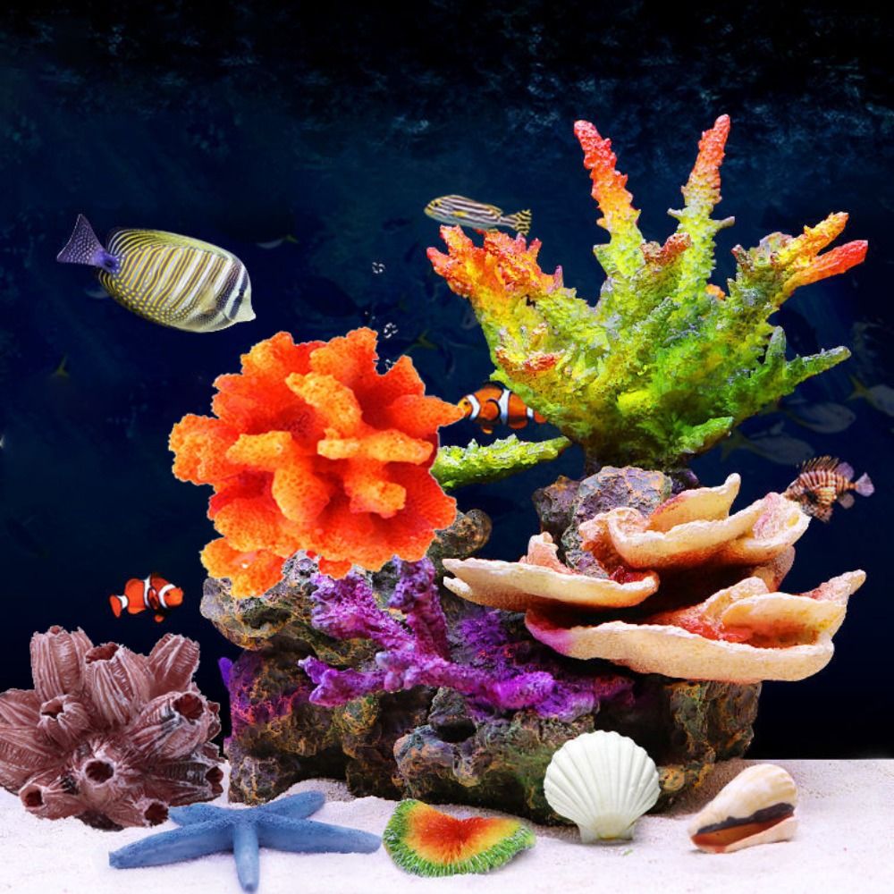 Colorful 1PC Lifelike Artifici - Aquarium Plant Substrate ulasan dan harga