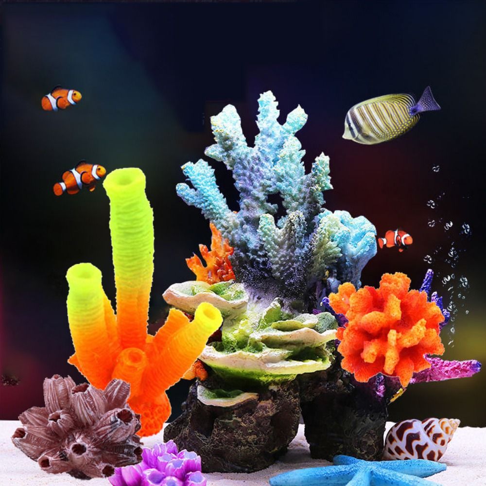 Colorful 1PC Lifelike Artifici - Aquarium Plant Substrate ulasan dan harga