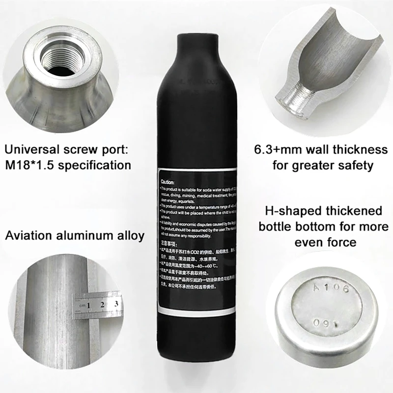 High Pressure Bottle Thread M1 - Aquarium Liquid Carbon ulasan dan harga
