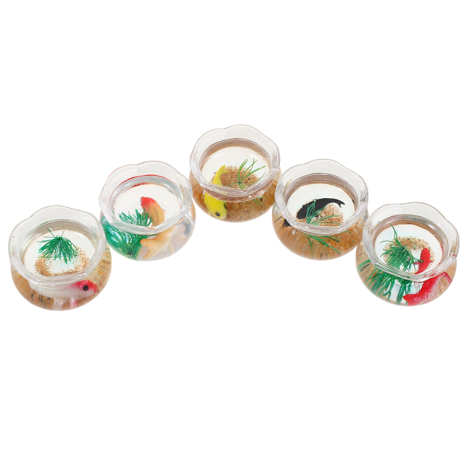 5Pcs Mini Fish Bowl Realistic  - Planted Tank ulasan dan harga